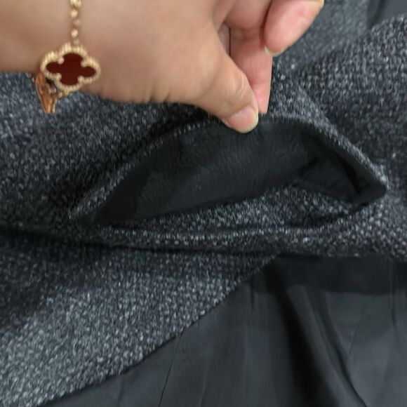 Lauren Ralph Lauren Women's Wool Blend Button-Up Jacket Black Charcoal Size 18W - Picture 12 of 12